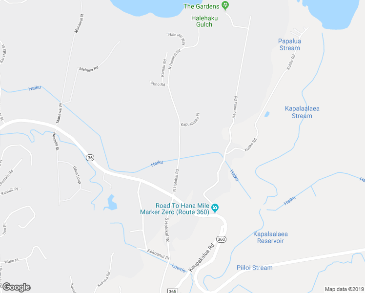 map of restaurants, bars, coffee shops, grocery stores, and more near 170 North Holokai Road in Haiku-Pauwela