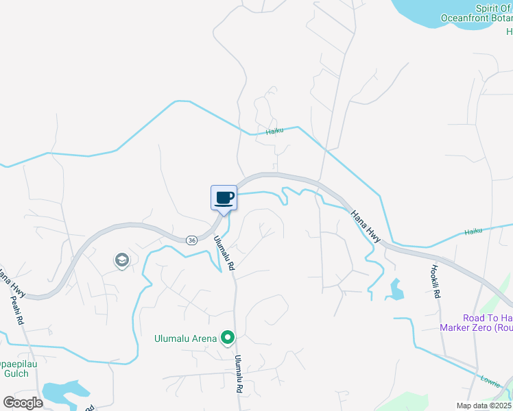 map of restaurants, bars, coffee shops, grocery stores, and more near 4425 Opana Place in Haiku-Pauwela