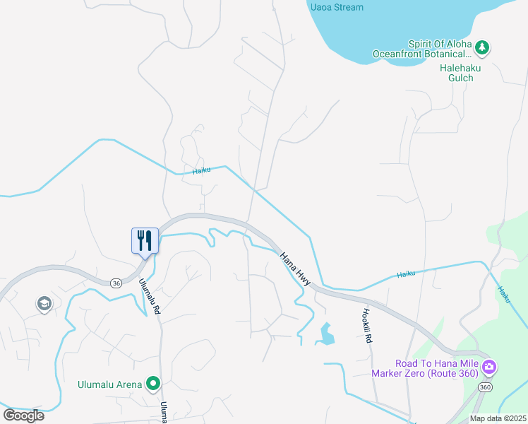 map of restaurants, bars, coffee shops, grocery stores, and more near 4605 Hana Highway in Haiku-Pauwela