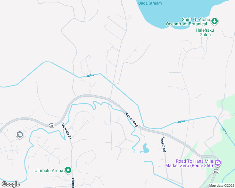 map of restaurants, bars, coffee shops, grocery stores, and more near 4605 Hana Highway in Haiku-Pauwela