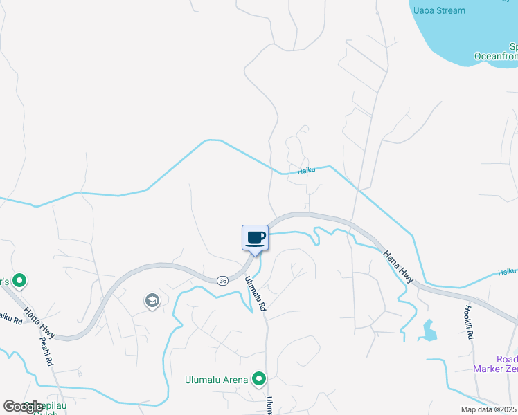 map of restaurants, bars, coffee shops, grocery stores, and more near 4405 Hana Highway in Haiku-Pauwela