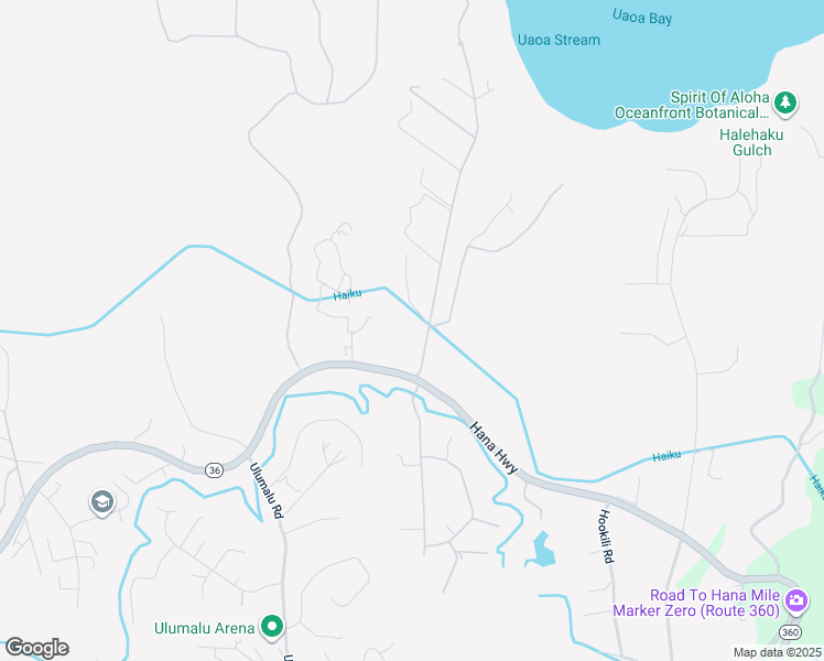 map of restaurants, bars, coffee shops, grocery stores, and more near 155 Manawai Place in Haiku-Pauwela