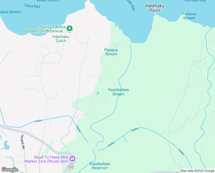 map of restaurants, bars, coffee shops, grocery stores, and more near 400 Kulike Road in Haiku-Pauwela