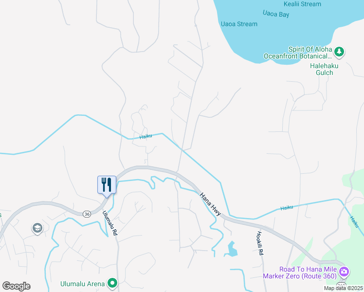 map of restaurants, bars, coffee shops, grocery stores, and more near 344 Manawai Pl in Haiku-Pauwela