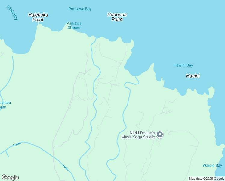 map of restaurants, bars, coffee shops, grocery stores, and more near 632 Honopou Road in Maui County