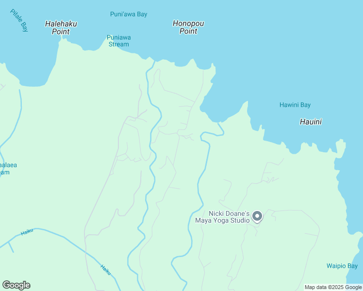 map of restaurants, bars, coffee shops, grocery stores, and more near 632 Honopou Road in Maui County