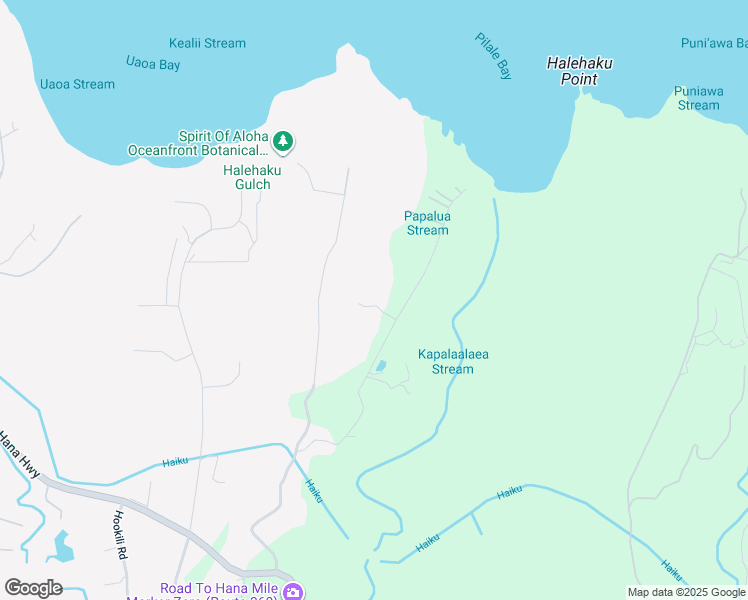 map of restaurants, bars, coffee shops, grocery stores, and more near 493 Kulike Road in Haiku-Pauwela