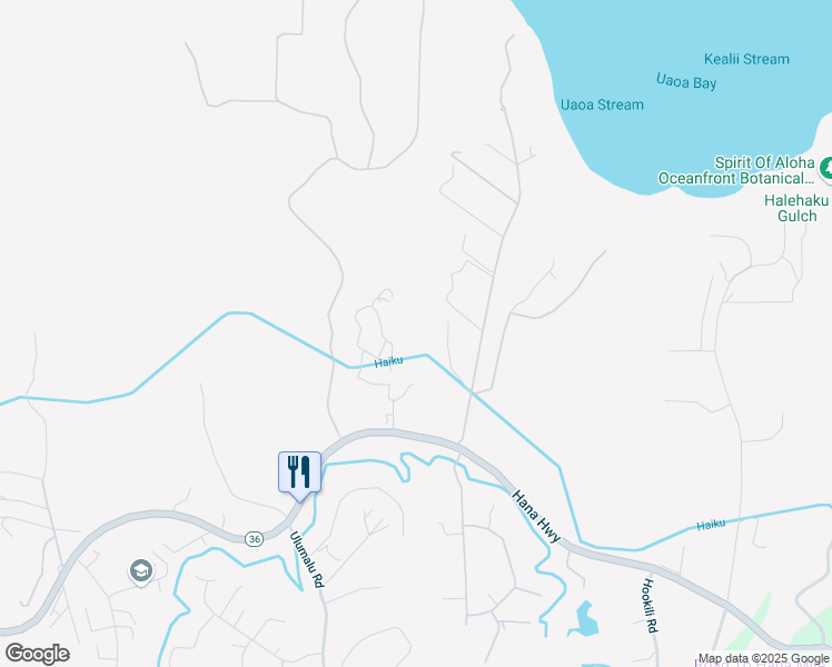 map of restaurants, bars, coffee shops, grocery stores, and more near 4535 Hana Highway in Haiku-Pauwela