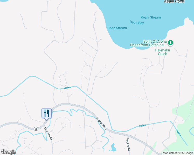 map of restaurants, bars, coffee shops, grocery stores, and more near 402 Mehana Road in Haiku-Pauwela