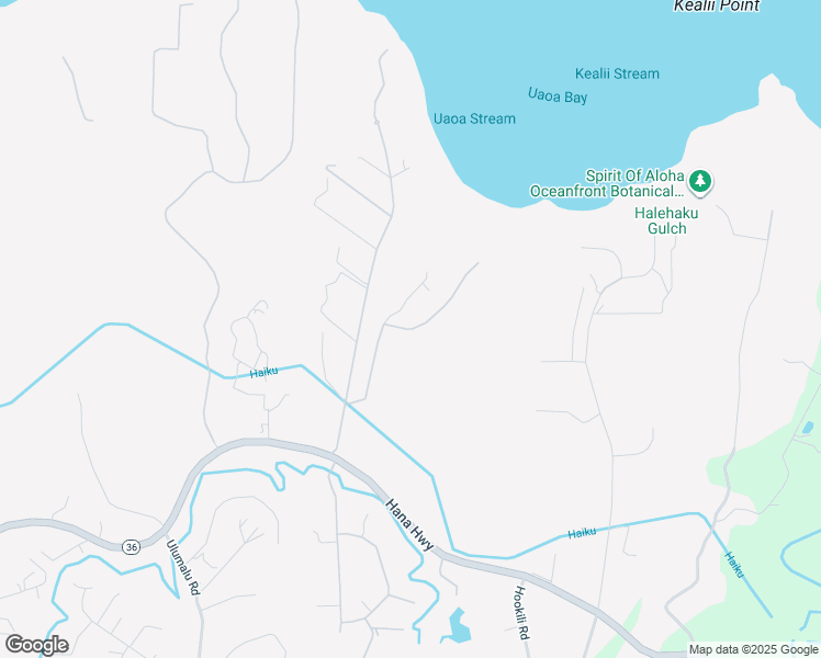 map of restaurants, bars, coffee shops, grocery stores, and more near Mehana Road in Haiku-Pauwela