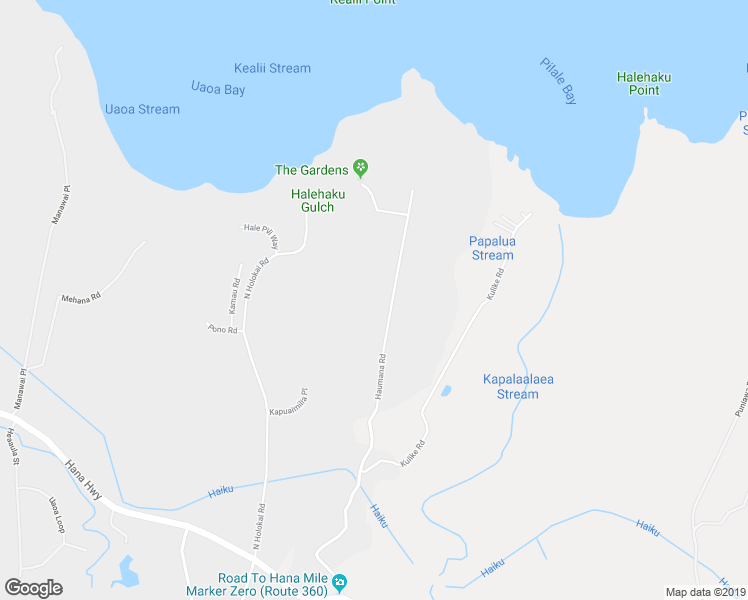 map of restaurants, bars, coffee shops, grocery stores, and more near 475 Haumana Road in Haiku-Pauwela