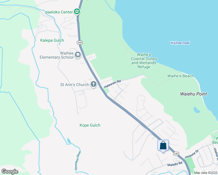 map of restaurants, bars, coffee shops, grocery stores, and more near 1940 Pakaku Place in Wailuku