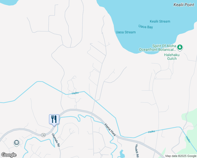map of restaurants, bars, coffee shops, grocery stores, and more near 155 Manawai Place in Haiku-Pauwela