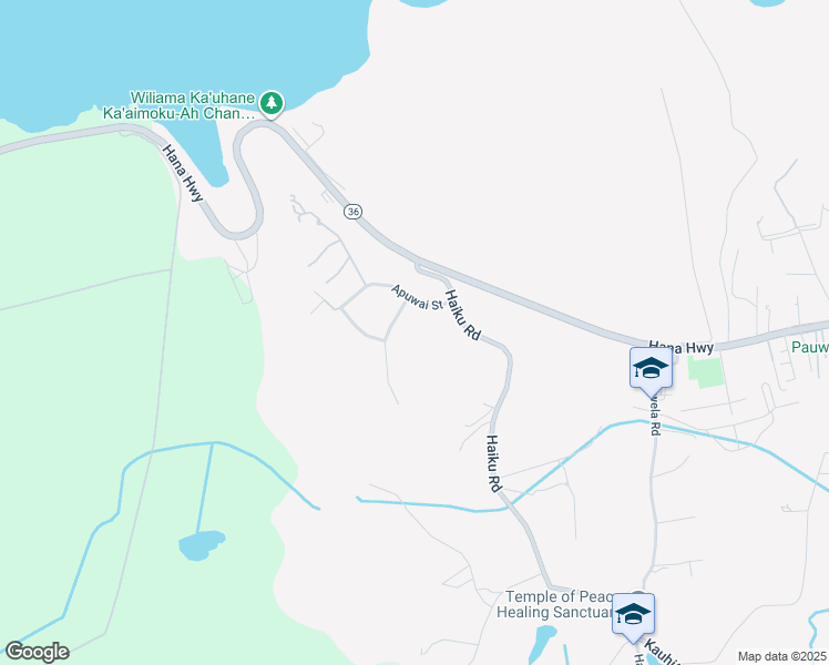 map of restaurants, bars, coffee shops, grocery stores, and more near 41 Piialii Street in Haiku-Pauwela