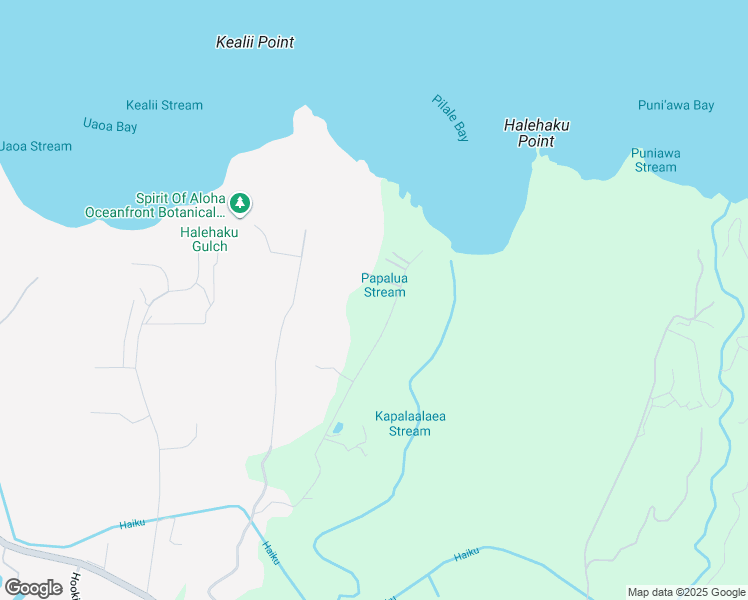 map of restaurants, bars, coffee shops, grocery stores, and more near 611 Kulike Road in Haiku-Pauwela