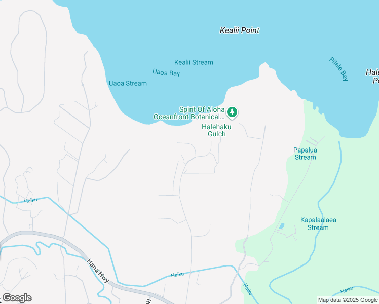 map of restaurants, bars, coffee shops, grocery stores, and more near 25 Hale Pili Way in Haiku-Pauwela