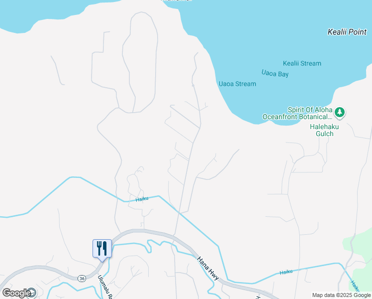 map of restaurants, bars, coffee shops, grocery stores, and more near 237 Manawai Place in Haiku-Pauwela