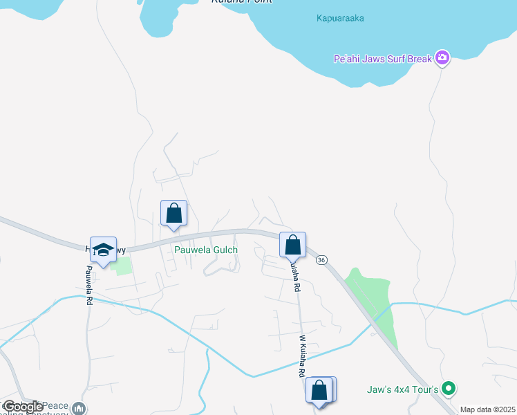 map of restaurants, bars, coffee shops, grocery stores, and more near 70 Nahele Road in Haiku-Pauwela