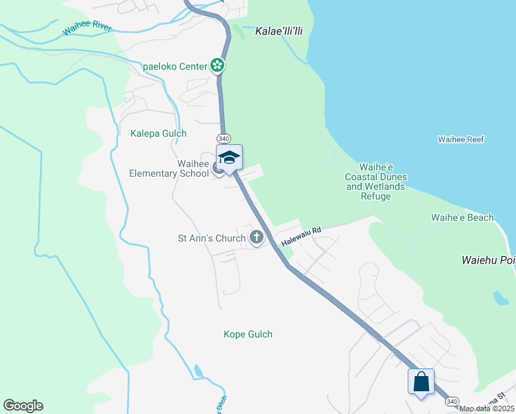 map of restaurants, bars, coffee shops, grocery stores, and more near 2042 Kahekili Highway in Wailuku