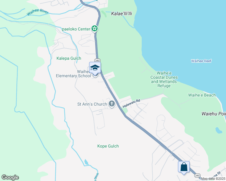 map of restaurants, bars, coffee shops, grocery stores, and more near 2042 Kahekili Highway in Wailuku
