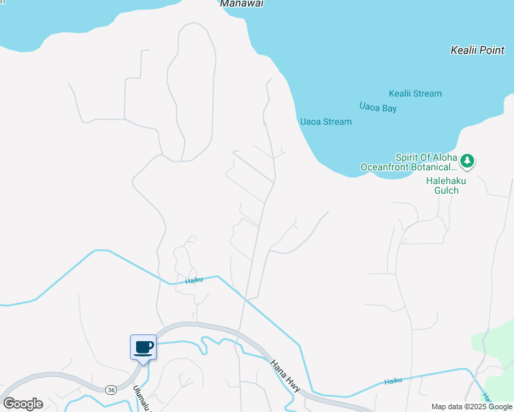 map of restaurants, bars, coffee shops, grocery stores, and more near 237 Manawai Place in Haiku-Pauwela