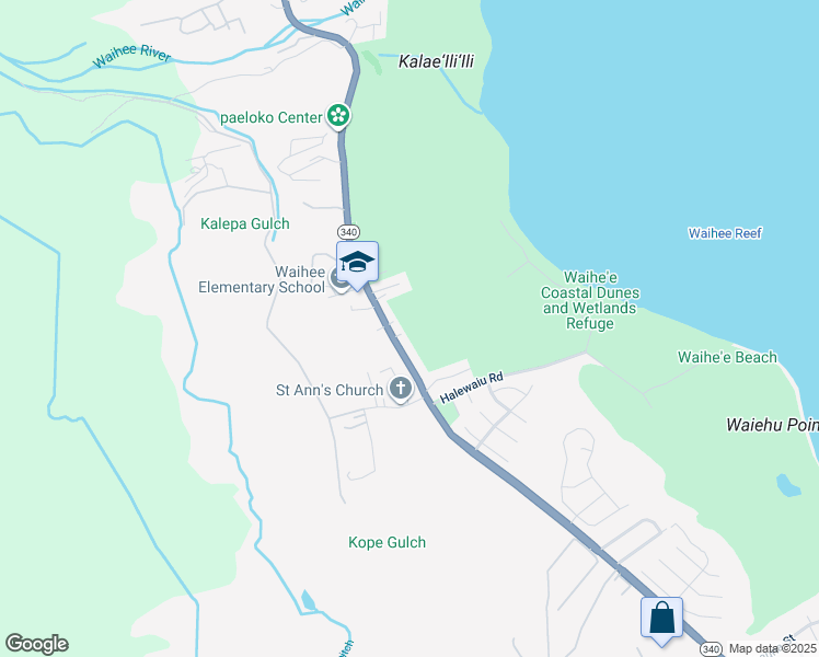 map of restaurants, bars, coffee shops, grocery stores, and more near 2056 Kahekili Highway in Wailuku
