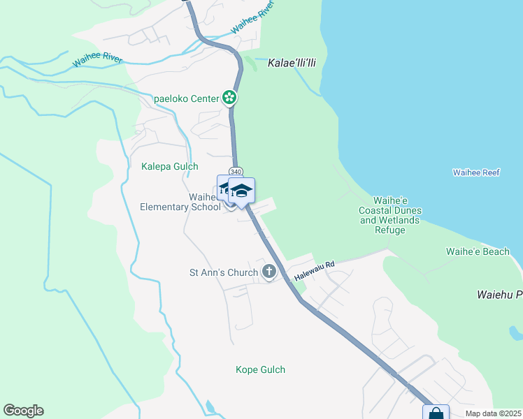 map of restaurants, bars, coffee shops, grocery stores, and more near 2110 Kahekili Highway in Wailuku