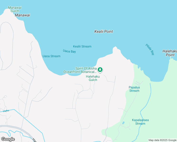 map of restaurants, bars, coffee shops, grocery stores, and more near 580 North Holokai Place in Haiku-Pauwela