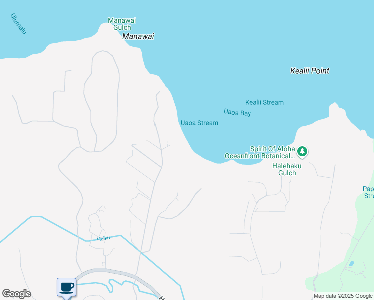 map of restaurants, bars, coffee shops, grocery stores, and more near 402 Mehana Road in Haiku-Pauwela
