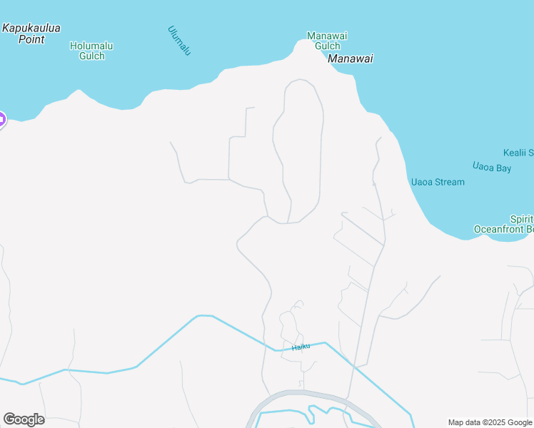 map of restaurants, bars, coffee shops, grocery stores, and more near Mehana Road in Haiku-Pauwela