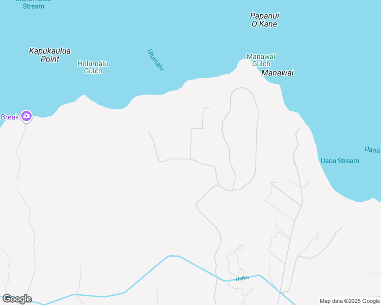 map of restaurants, bars, coffee shops, grocery stores, and more near 205 Kai Poi Road in Haiku-Pauwela