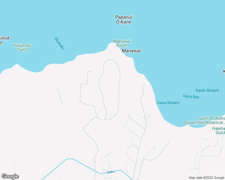 map of restaurants, bars, coffee shops, grocery stores, and more near 660 Kai Huki Circle in Haiku-Pauwela