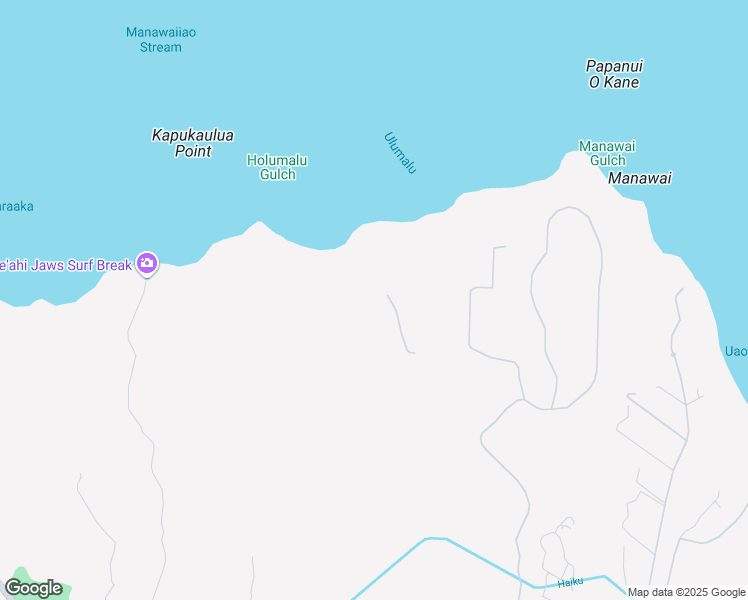 map of restaurants, bars, coffee shops, grocery stores, and more near Kai Poi Road in Haiku-Pauwela