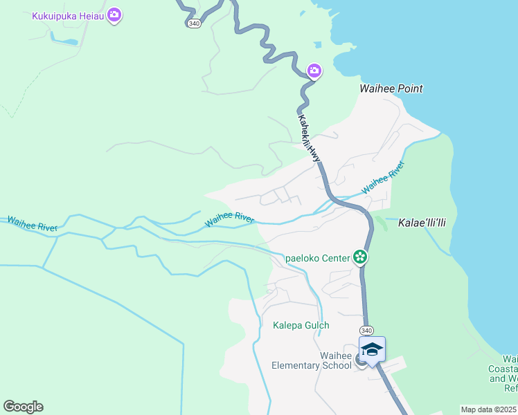map of restaurants, bars, coffee shops, grocery stores, and more near 168 River Road in Wailuku