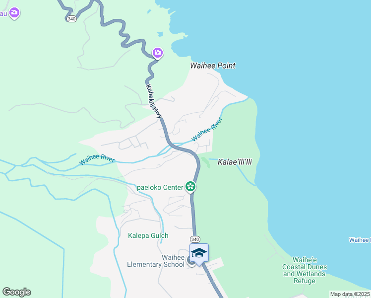 map of restaurants, bars, coffee shops, grocery stores, and more near 3225 Kahekili Highway in Wailuku