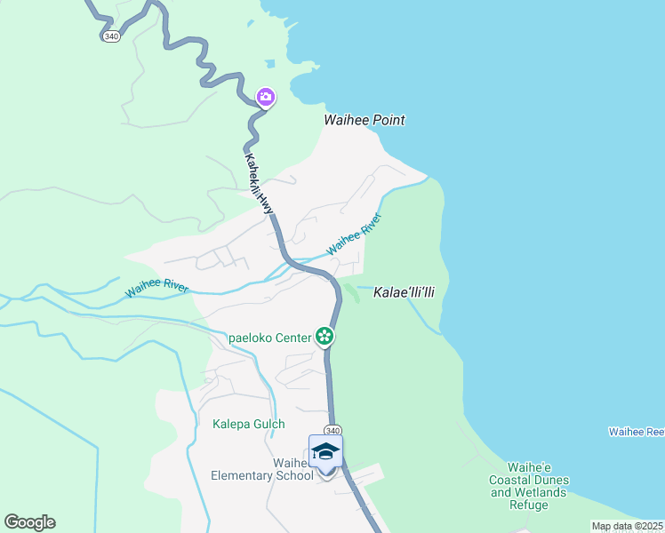 map of restaurants, bars, coffee shops, grocery stores, and more near 27 Oki Place in Wailuku