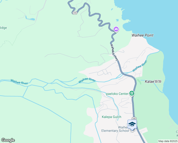 map of restaurants, bars, coffee shops, grocery stores, and more near 408 Waihee Valley Road in Wailuku