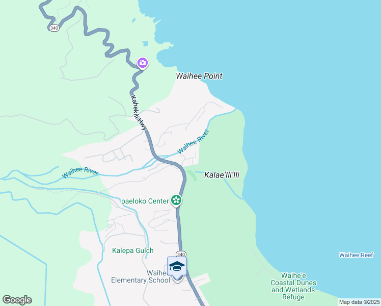 map of restaurants, bars, coffee shops, grocery stores, and more near 17 Akumu Way in Wailuku