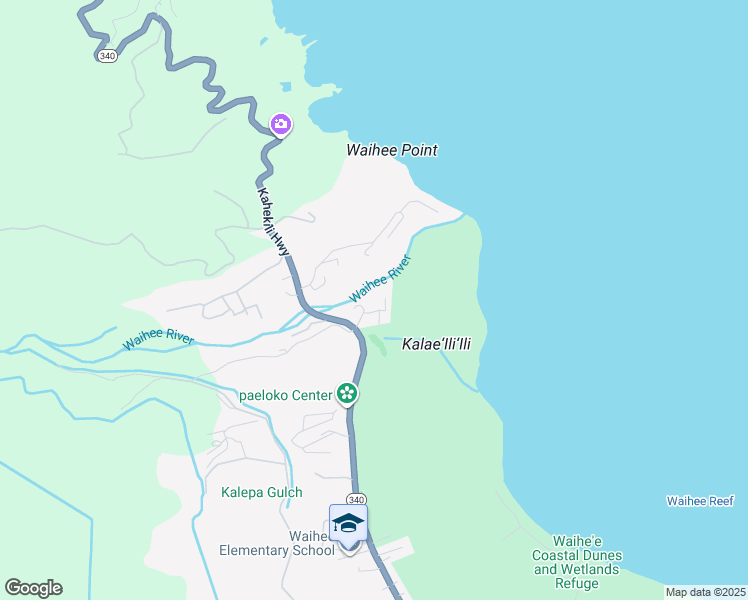 map of restaurants, bars, coffee shops, grocery stores, and more near 17 Akumu Way in Wailuku