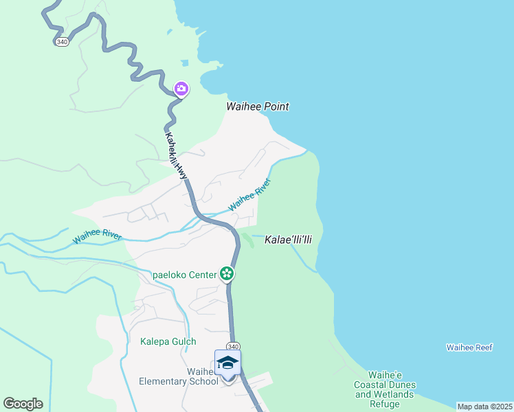 map of restaurants, bars, coffee shops, grocery stores, and more near 49 Akumu Way in Wailuku