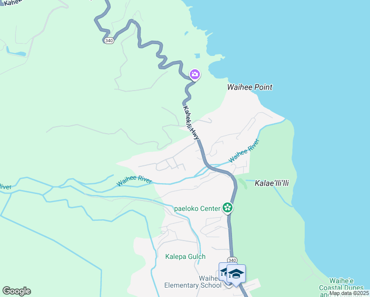 map of restaurants, bars, coffee shops, grocery stores, and more near 2609 Kahekili Highway in Wailuku