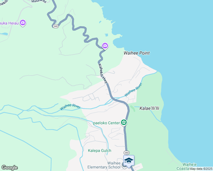 map of restaurants, bars, coffee shops, grocery stores, and more near 2609 Kahekili Highway in Wailuku