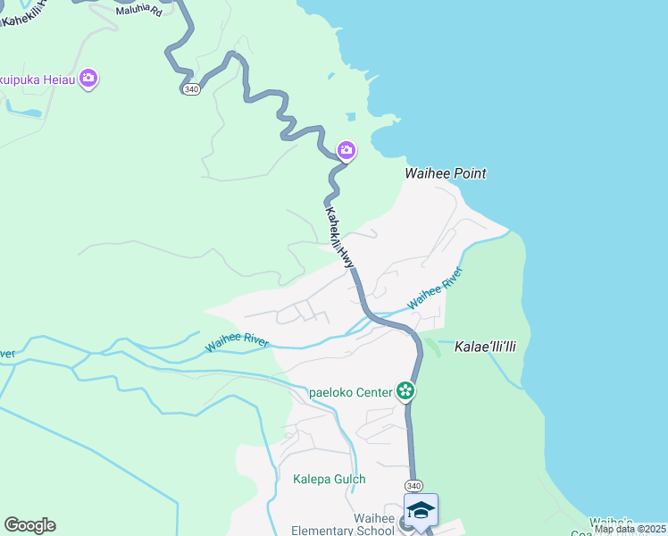 map of restaurants, bars, coffee shops, grocery stores, and more near 2609 Kahekili Highway in Wailuku