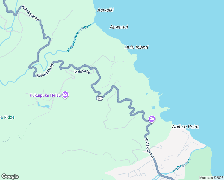 map of restaurants, bars, coffee shops, grocery stores, and more near 3225 Kahekili Highway in Wailuku