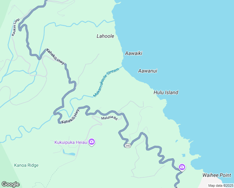 map of restaurants, bars, coffee shops, grocery stores, and more near 3650 Kahekili Highway in Wailuku