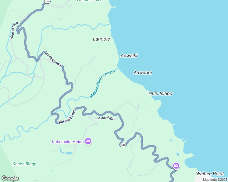 map of restaurants, bars, coffee shops, grocery stores, and more near 3650 Kahekili Highway in Wailuku