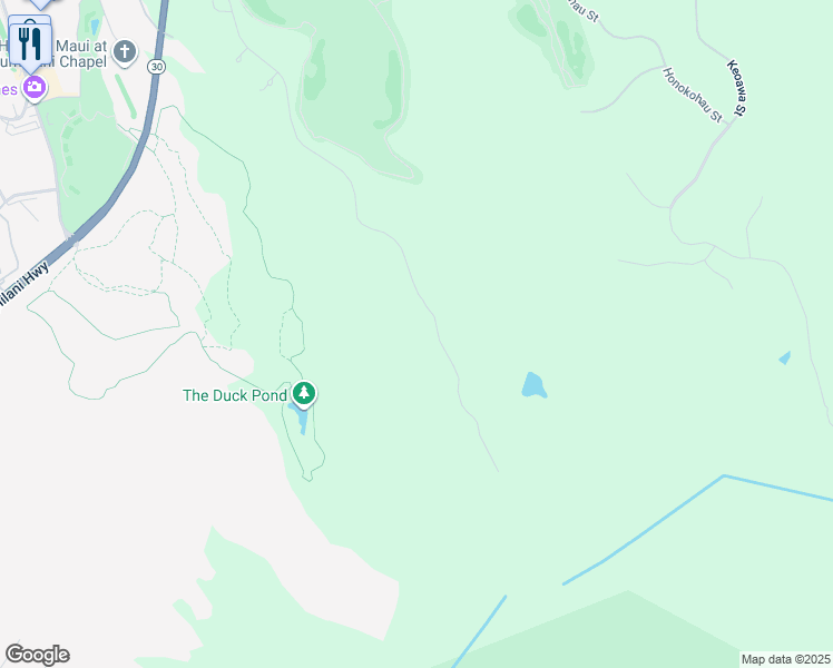 map of restaurants, bars, coffee shops, grocery stores, and more near 620 Mahana Ridge Street in Lahaina