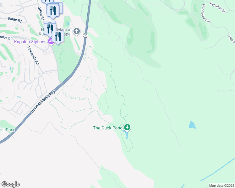 map of restaurants, bars, coffee shops, grocery stores, and more near Lake Loop in Lahaina