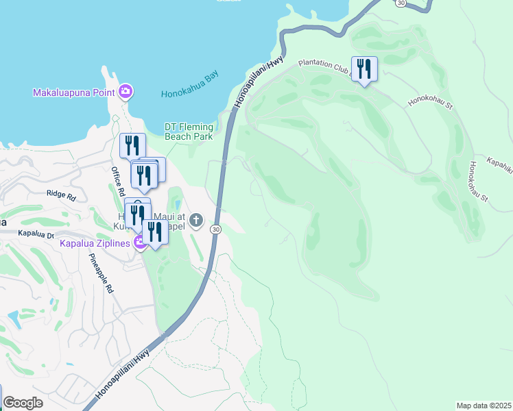 map of restaurants, bars, coffee shops, grocery stores, and more near 140 Hawane Loop in Lahaina
