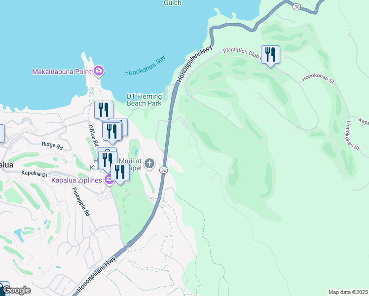 map of restaurants, bars, coffee shops, grocery stores, and more near 140 Hawane Loop in Lahaina